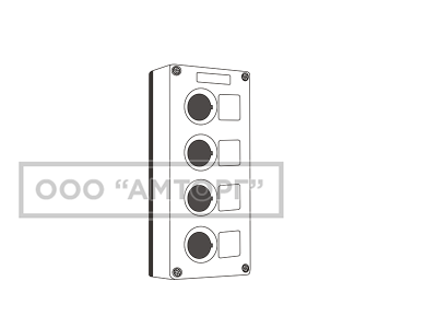 Кнопочный пост пластиковый BoxP1-4 фото 1