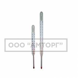 Термометр 240мм/103мм прямой стеклянный технический жидкостный фото 1