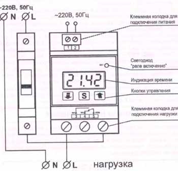 Рис.1. Чертеж таймера РВС-40/D