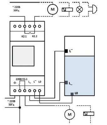 Рис.1. Схема подключения реле ADC-0312