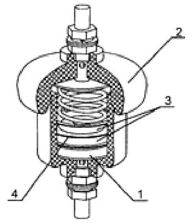 Рис.1. Схема разрядника РВН-0,5 У1