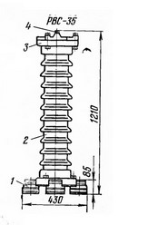 Рис.1. Схема разрядника РВС-35